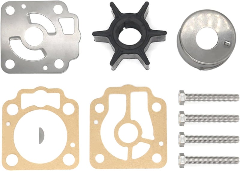 QUICKMARINER 3T5-87322 Water Pump Impeller Service Kit for Mercury Marine & Tohatsu Nissan 40 50 HP Outboard Motor Replacement 3T5-87322-3 3C8-87322-3 - Image 5
